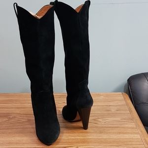 Women's Isabella Marant black suede boots size 41